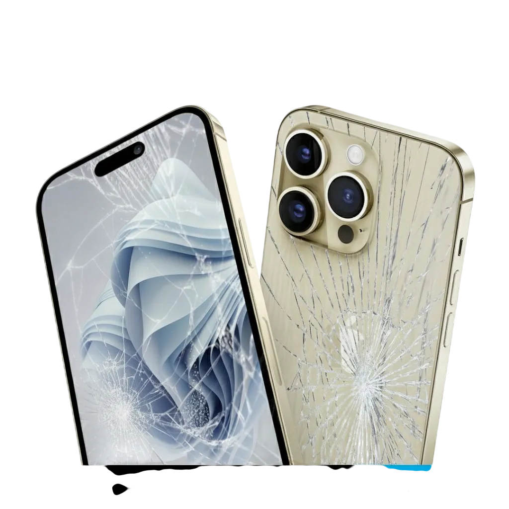 Broken screen repair preview